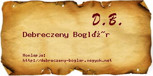 Debreczeny Boglár névjegykártya